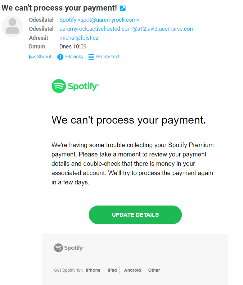 Phishing Spotify