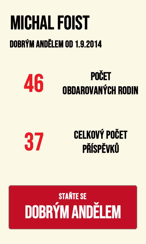 Michal Foist: Dobrým andělem od 1. 9. 2014